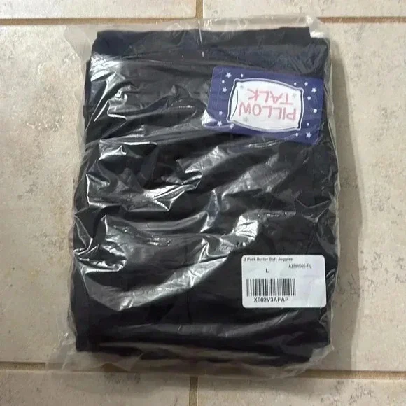 NWT! TWO PACK! RENE ROFE BUTTERSOFT JOGGERS IN BLACK! - Picture 2 of 3